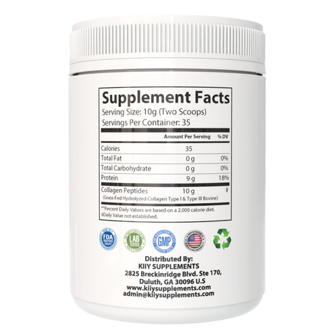 Collagen Powder, Type 1 & 3 Grass Fed (Unflavored)