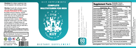 Complete Multivitamin for Men | Men's Multivitamins | KIIY LLC