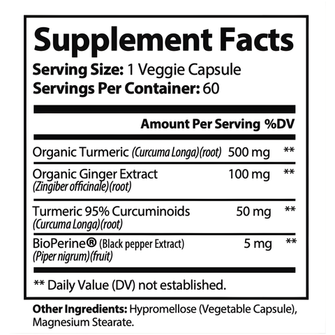Turmeric with Ginger (Black Pepper)
