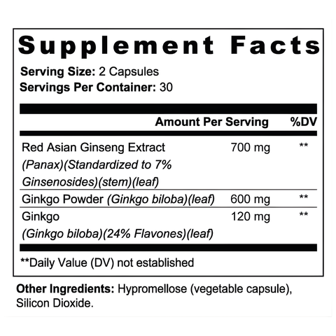 MINDFLOW:  Ginkgo Biloba & Red Ginseng