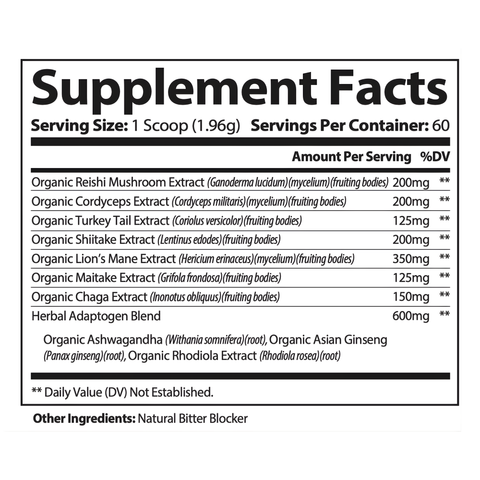 Fungi Fuel Mushroom Powder