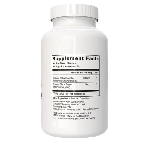 Ashwagandha with Black Pepper (Organic)