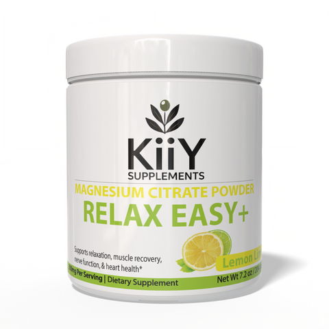 Relax Easy+ | Premium Magnesium Citrate Powder – Lemon Lime