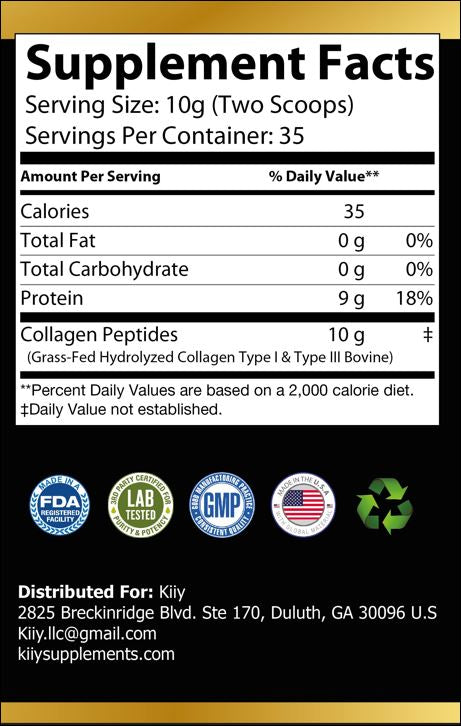 Collagen Powder, Type 1 & 3 Grass Fed (Unflavored)